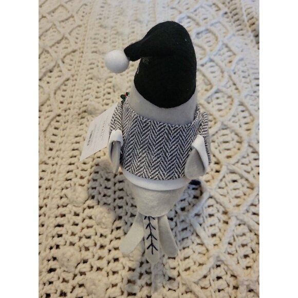 2022 Iskall Christmas Fabric Bird Wondershop Beard Hat Mistletoe Figurine Target - Picture 3 of 4